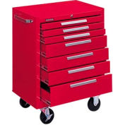 Kennedy® 277XR K1800 Series 27"W X 18"D X 35"H 7 Drawer Red Roller Cabinet