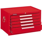 Coffre de mécanicien à 5 tiroirs série Signature Kennedy® 285XR, 27 po l x 18 po P x 16-5/8 po H, rouge