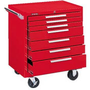 Kennedy® 297XR K2000 Series 29"W X 20"D X 35"H 7 Drawer Red Roller Cabinet