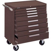 Kennedy® 348XB K2000 Series 34"W X 20"D X 40"H 8 Drawer Brown Roller Cabinet