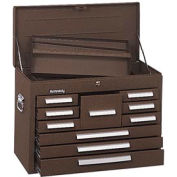Kennedy® 360B Signature Series 26-1/8"W X 12-1/16"D X 18-7/8"H 10 Drawer Brown Mechanics Chest