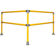 Kee Safety KWIK SC Galvanized Steel Kwik Kit Railing System, 6' x 6' Corner Kit