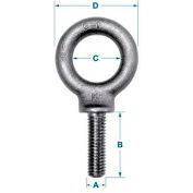 Ken Forging K2023-A - Carbon Eyebolt - Shoulder Pattern - 3/8-16 - 3/4" Shank - Made In USA