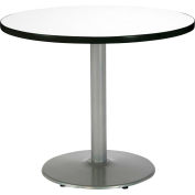 KFI 36" Round Restaurant Table, White