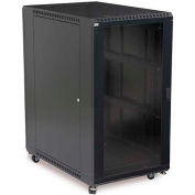 Armoire pour serveur Kendall Howard™ 22U LINIER®, portes en verre ventilées, profondeur de 36 po