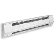 King Electric Baseboard Heater 8CB2415BW, 1500W, 240V, 96"L, Ceramic Element, White
