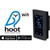 King Electric Hoot Wifi Double Pole Thermostat Électronique Programmable 120/208/240V 16A Noir