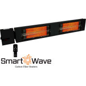 King Electric SmartWave Carbon Fiber Radiant Electric Heater, 3000W, 208V, Black