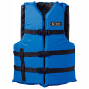 Veste de vie universelle pour adultes Kemp, Bleu Royal et Noir, 20-002-ADULT-BLU