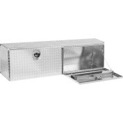 Weather Guard Defender Standard Hi-Side Truck Box, Gray Aluminum 3.3 Cu. Ft. - 300302-9-01