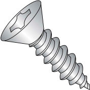 #6 x 3/8 Phillips plat Self Tapping Screw Type A entièrement filetée inox 18-8 - Pkg 5000