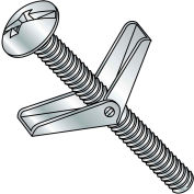 1/8 x 2 combinaison tête champignon boulon à ailettes Zinc, paquet de 50