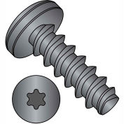 #8 x 1/2 6 LobePan Plastite 48-2 Alternitive Fully Threaded Black Zinc Bake & Wax - Pkg of 10000