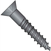 #9 x 1-1/2 Phillips Flat Full Body 2/3 Thread Wood Screw Zinc Coated- Pkg of 100