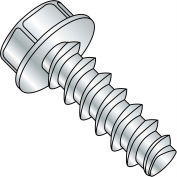 #10 x 3/8 Unslotted Indented Hex Washer Plastite Alternative 48-2 FT Zinc Bake & Wax - Pkg of 10000