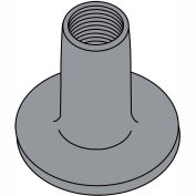 10-32X9/32  WELD NUT WITH .750 ROUND BASE STEEL Plain, Pkg of 1000