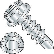 1/4-14X3/4 A/F.428-.437 HD Hgt.172-.190 Slot Indhxwash Serrate Self Drill Full Thread Zinc 3000 pcs