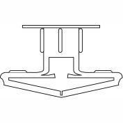 1/2 bascule en plastique polypropylène, paquet de 100