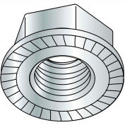 Écrous de blocage hexagonaux de 3/8-16 CRANTE a bride cas durci HR15N 78/90 Zinc Bake, paquet de 1000