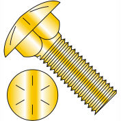 1/2-13 x 1 1/2 boulon de carrosserie Grade 8 entièrement filetée Zinc jaune, paquet de 350
