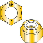 5/8-18 nylon Insert écrou hexagonal 8e Zinc jaune, paquet de 50