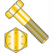 3/4-10X2 1/2 Coarse Thread Hex Cap Screw Grade 8 Zinc Yellow, Pkg of 90