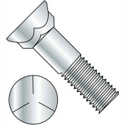 3/4-10 x boulon de charrue 3 Grade 5 avec le numéro 3 tête Zinc, paquet de 100