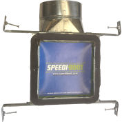 Speedi-Boot 90 degrés Registre Vent Boot w / Adj. Cintres 6 « X 6 » X 6 »