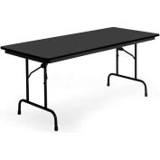 KI Folding Table - Laminate - 30"W x 96"L - Graphite Nebula - Premier Series