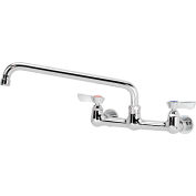 Robinet mural central Krowne 12-816L, série Silver, 8 po, bec de 16 po
