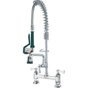 Krowne 18-608L - série Royal 8" Space Saver prérincer w / robinet, 8" bec, montage sur comptoir