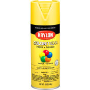 Krylon® Colormaxx™ Paint & Primer, 12 oz, Gloss Sun Yellow, qté par paquet : 6