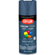 Krylon® Colormaxx™ Paint & Primer, 12 oz, Satin Oxford Blue, qté par paquet : 6