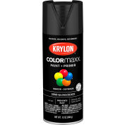 Krylon® Colormaxx™ Paint & Primer, 12 oz., noir semi-brillant, qté par paquet : 6