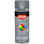 Krylon® Colormaxx™ Paint & Primer, 12 oz., apprêt gris, qté par paquet : 6