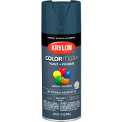 Peinture et apprêt Krylon® Colormaxx™, 12 oz, bleu denim foncé mat, qté par paquet : 6