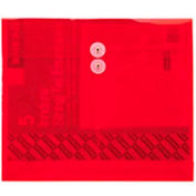 ULTRACOLOR Poly extensible String cravate enveloppes, côté charge, rouge, 5/Pack