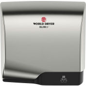 Sèche-mains automatique SLIMdri sèche-linge, compatible ADA, Aluminium Chrome brossé, 120-240V