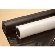 Film de construction et agricole, 4"L x 100'L, 4 Mil, Noir, 1 Rouleaux