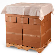 Feuilles supérieures de palette poly, 60 « L x 60 « L, 2 Mil, Blanc, 175 / Rouleau