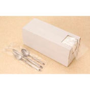 Silverware Bags In Dispenser Box, 3-3/4"W x 10"L, .65 Mil, Clear, 2000/Pack