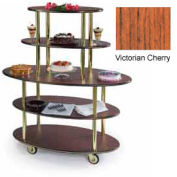 Geneva Lakeside Oval Dessert Display Cart w/ 5 Shelves, 37212-02