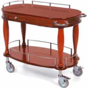Geneva Lakeside Serving Cart w/ Pullout Shelf & Drawer, 70011