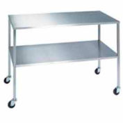 Instrument de Lakeside® 8355 inox Table avec étagère--33" L x 16" W x 34 "H