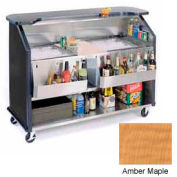 Au bord du lac de Genève 64" boisson Bar w / deux isolés des glaçons, 886-AmberMaple