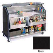 Au bord du lac de Genève 64" boisson Bar w / deux isolés des glaçons, 886-noir