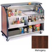 Genève au bord du lac 64" Portable boisson Bar, bac à glaçons isotherme, 887-acajou