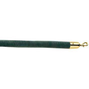 Crochets de Lavi Industries 4' L corde de velours à feuilles persistantes avec laiton poli