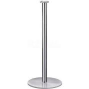 Lavi Industries Tempo Portable Queueing Post, 35"H Polished Stainless Steel Post