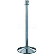 Lavi Industries Director Queueing Stanchion, 38.5"H Polished Stainless Steel Post